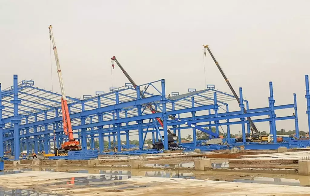 Industrial erection services and heavy machinery erection in Ahmedabad