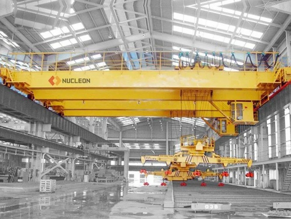 EOT crane runway girder and rail installation at manufacturing plant